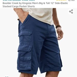 Boulder creek navy cargo shorts